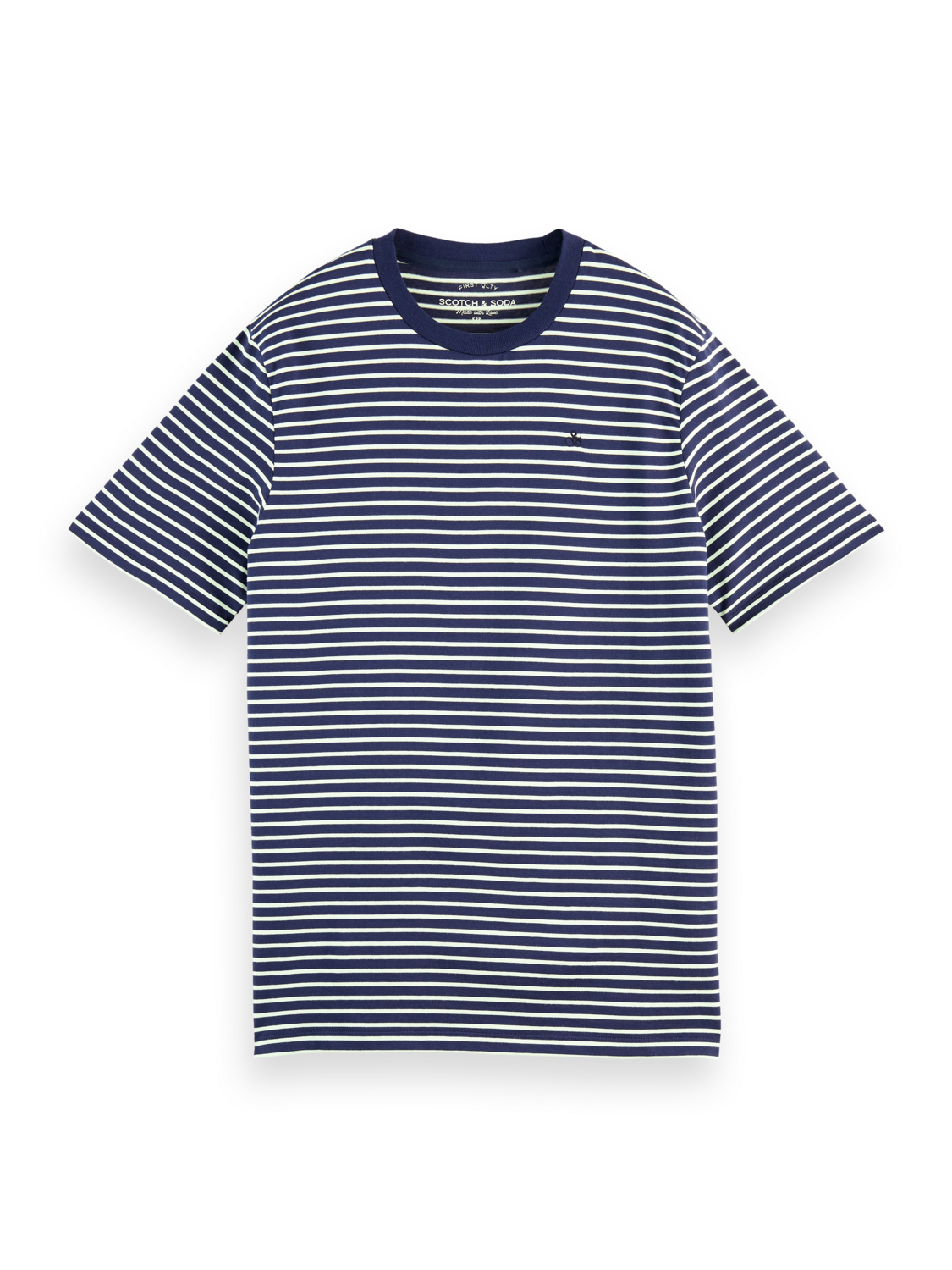 Scotch & Soda Crewneck T-Shirt | Navy Stripe