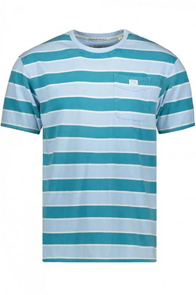 Scotch & Soda Yarn Dyed T-Shirt | Blue and Green