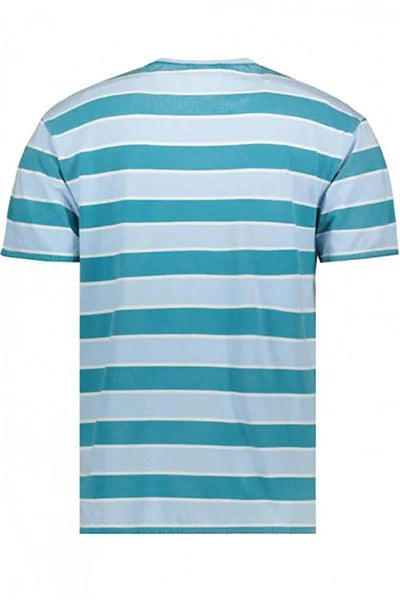 Scotch & Soda Yarn Dyed T-Shirt | Blue and Green
