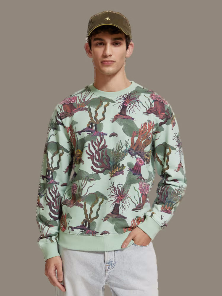Scotch & Soda Sweatshirt | All Over Coral