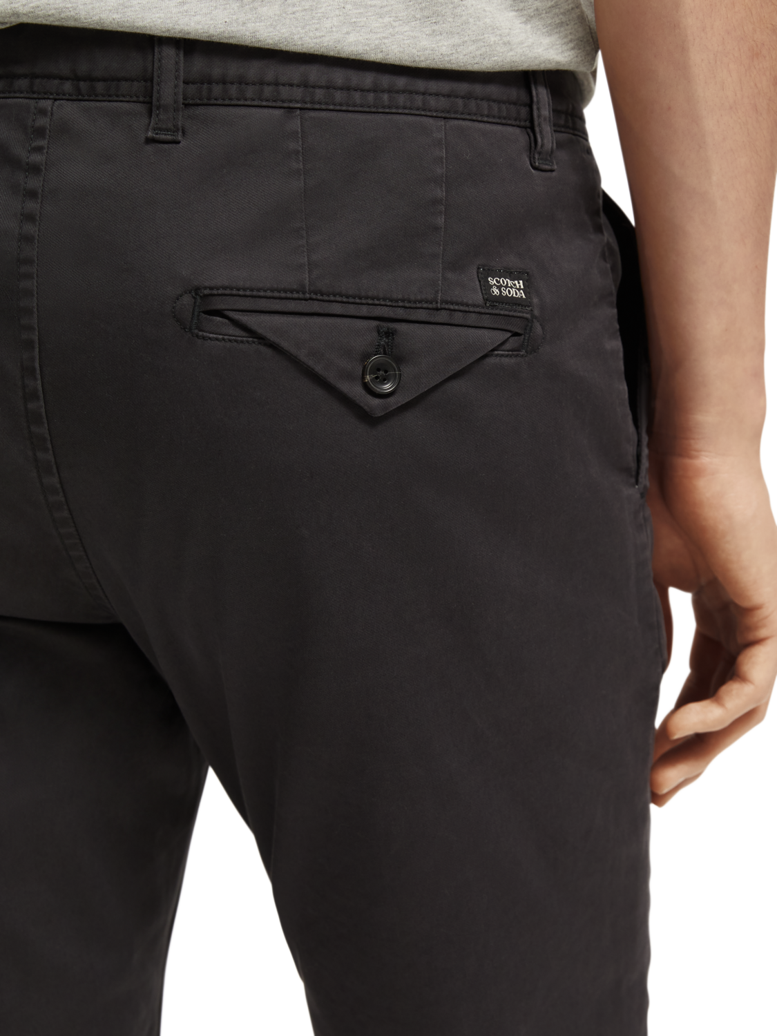 Scotch & Soda Slim Mott Chinos | Anthracite