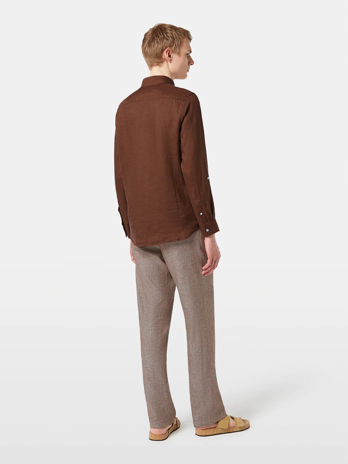 Scotch & Soda Seasonal Core Linen Shirt | Cold Brew