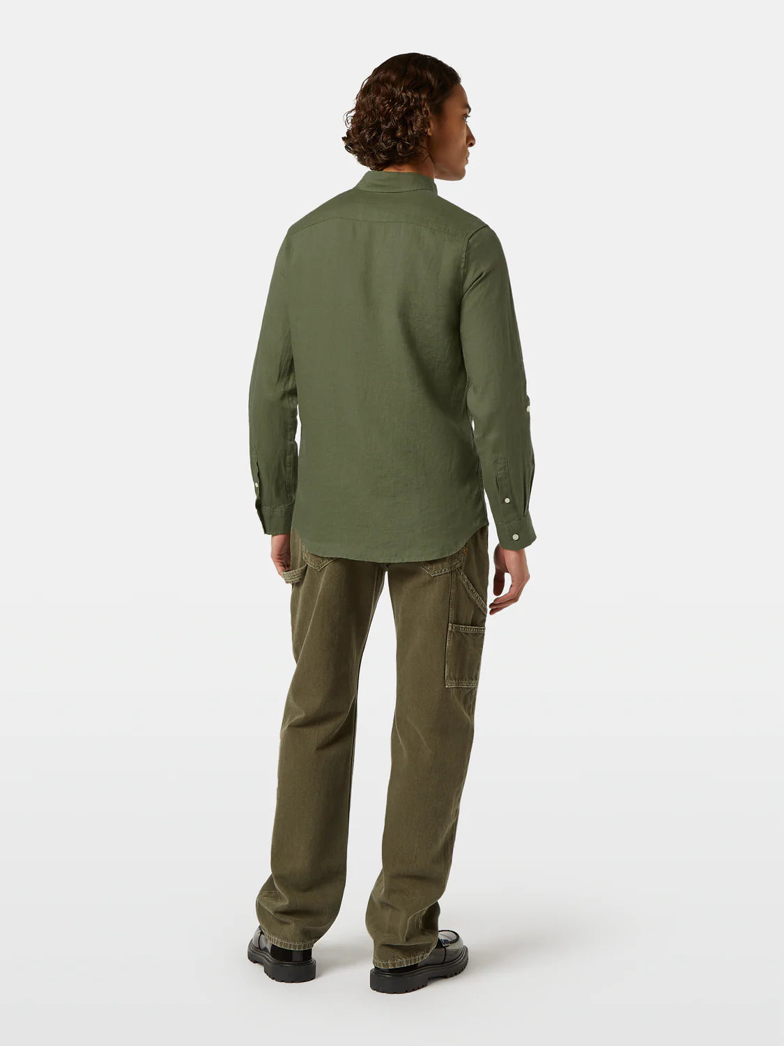 Scotch & Soda Seasonal Core Linen Shirt | Army