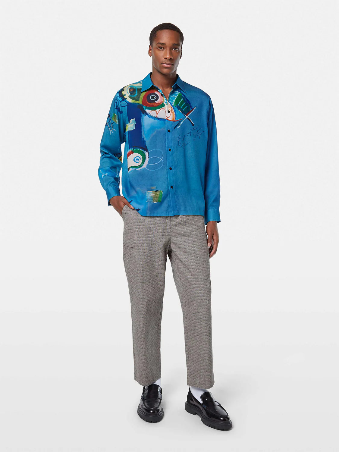 Scotch & Soda Tencel Printed Shirt | Abstract Island