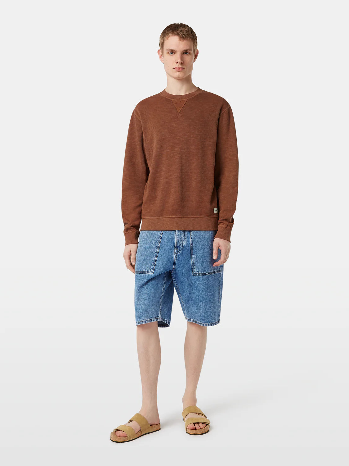 Scotch & Soda Garment Dyed Sweatshirt | Cold Brew