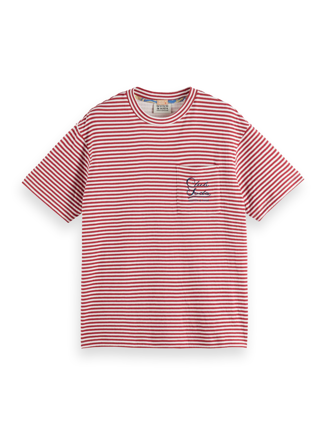 Scotch & Soda Relaxed Fit T-Shirt | Roadside Red Stripe
