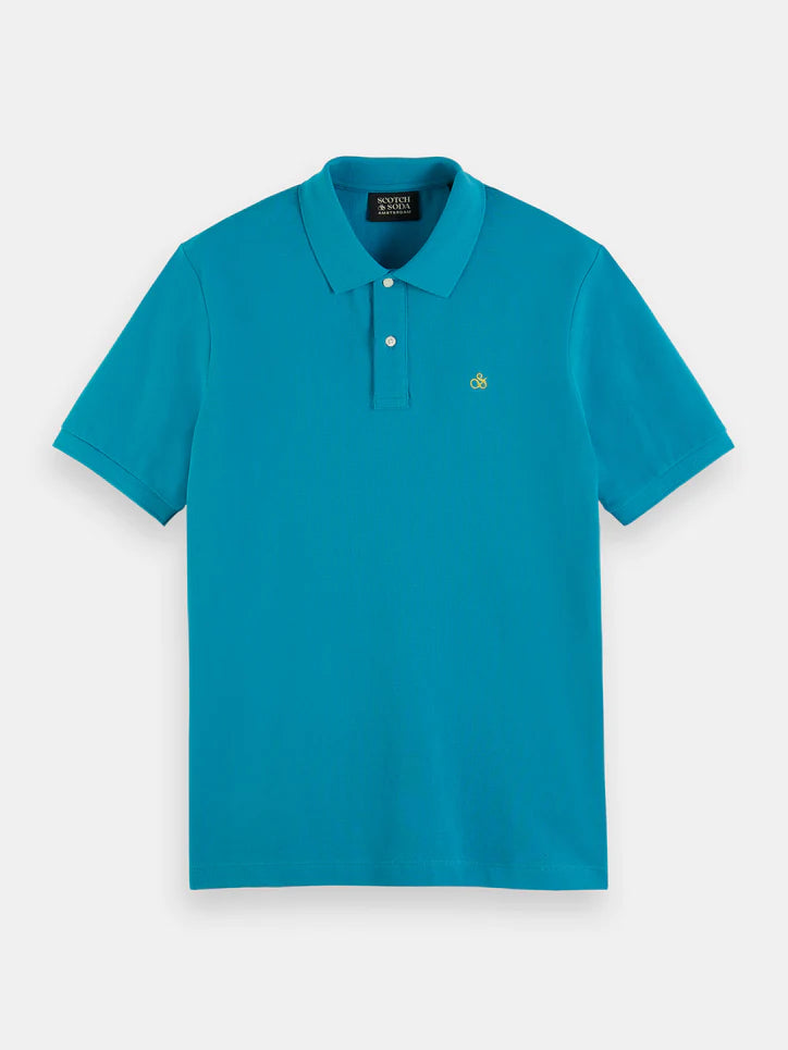Scotch & soda classic garment dyed pique polo sales