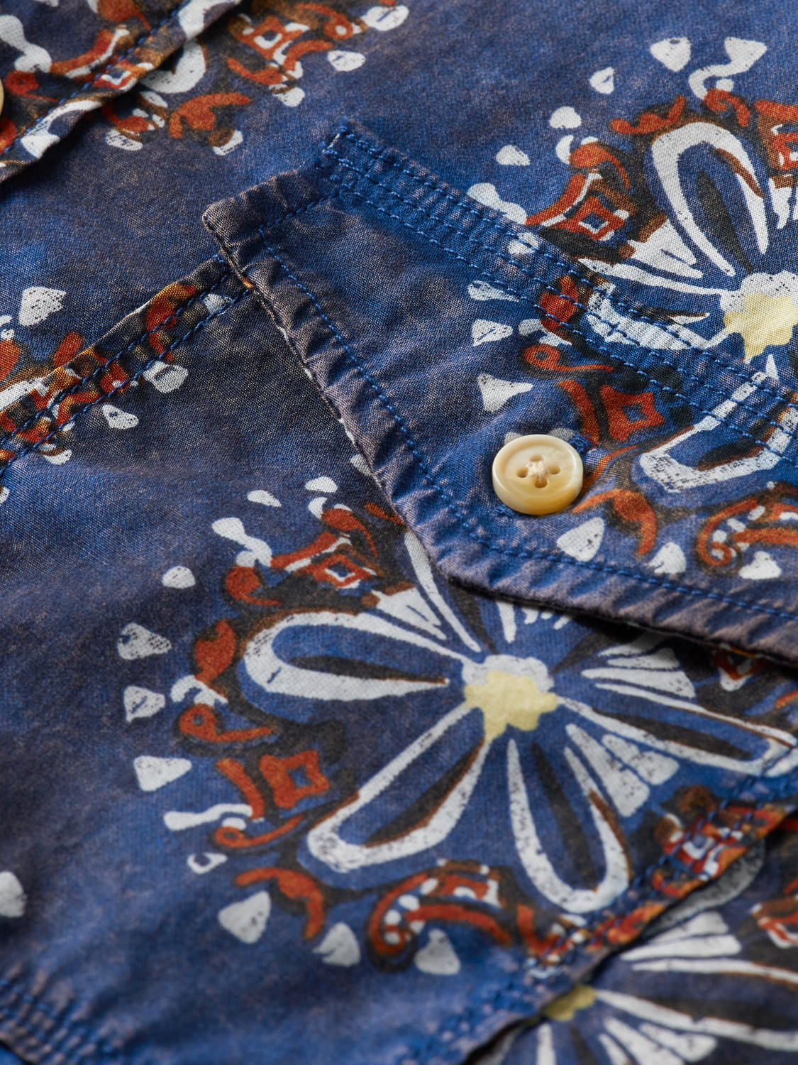 Scotch & Soda Poplin Shirt | Washed Navy