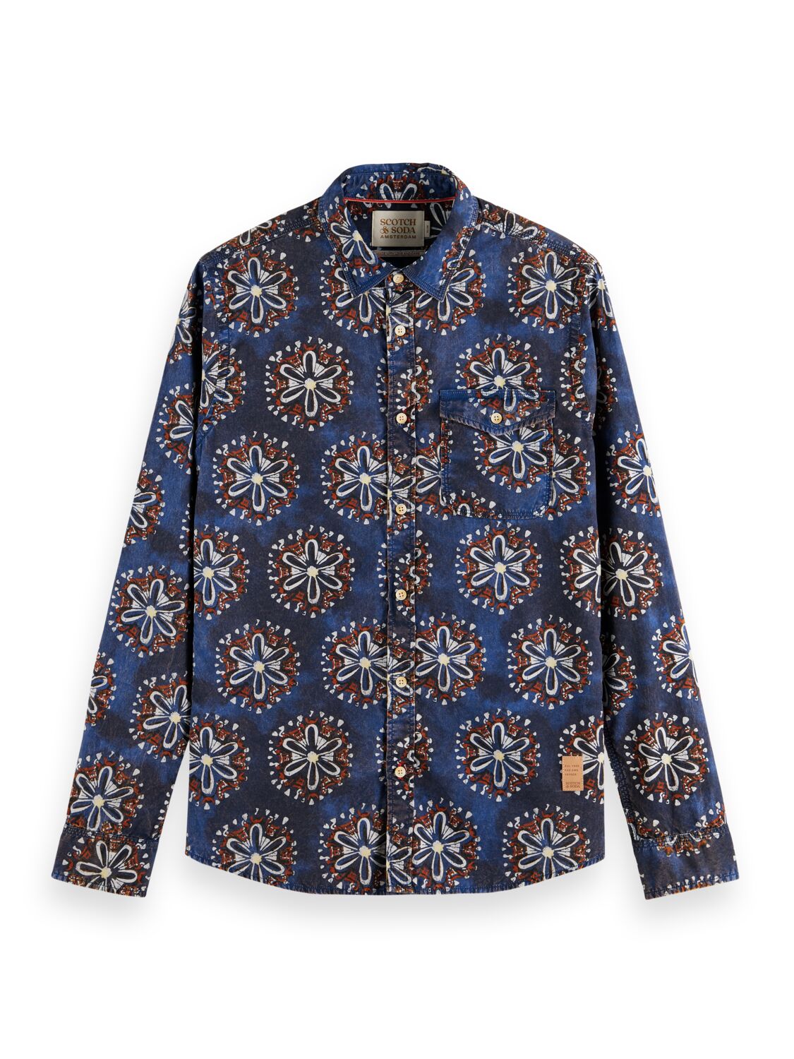 Scotch & Soda Poplin Shirt | Washed Navy