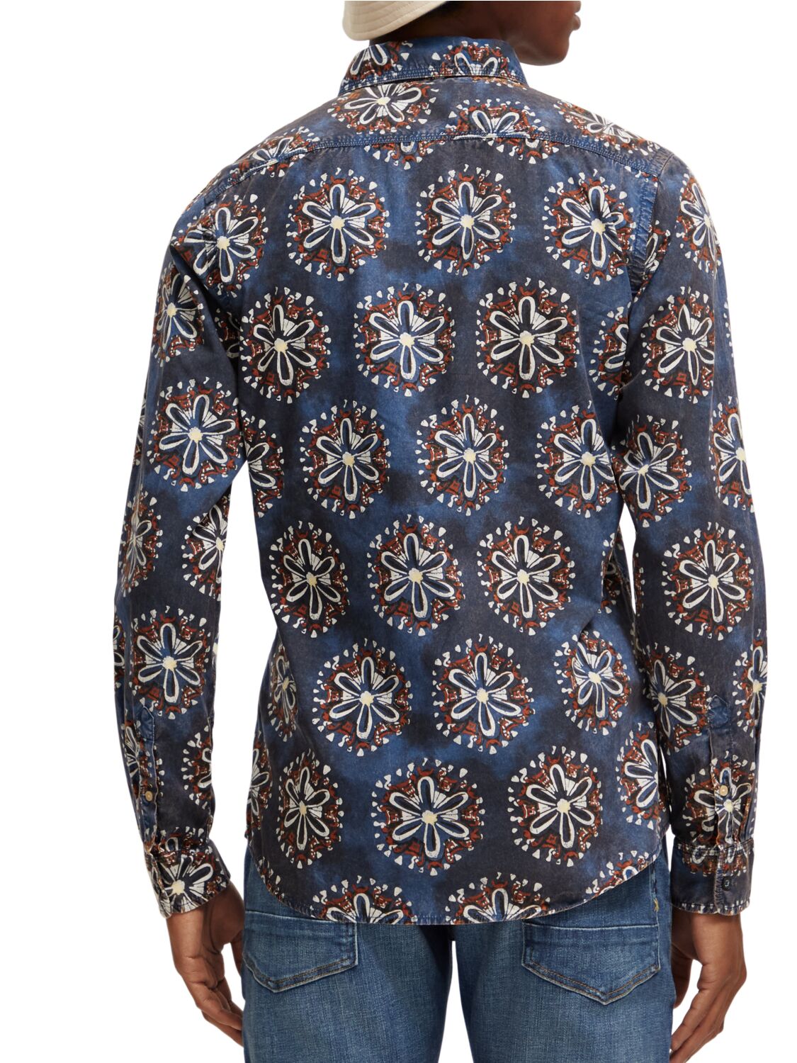 Scotch & Soda Poplin Shirt | Washed Navy
