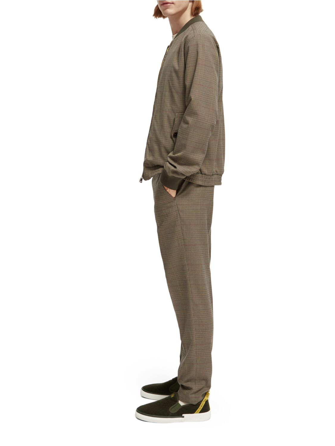 Scotch & Soda Bomber Jacket | Taupe Check