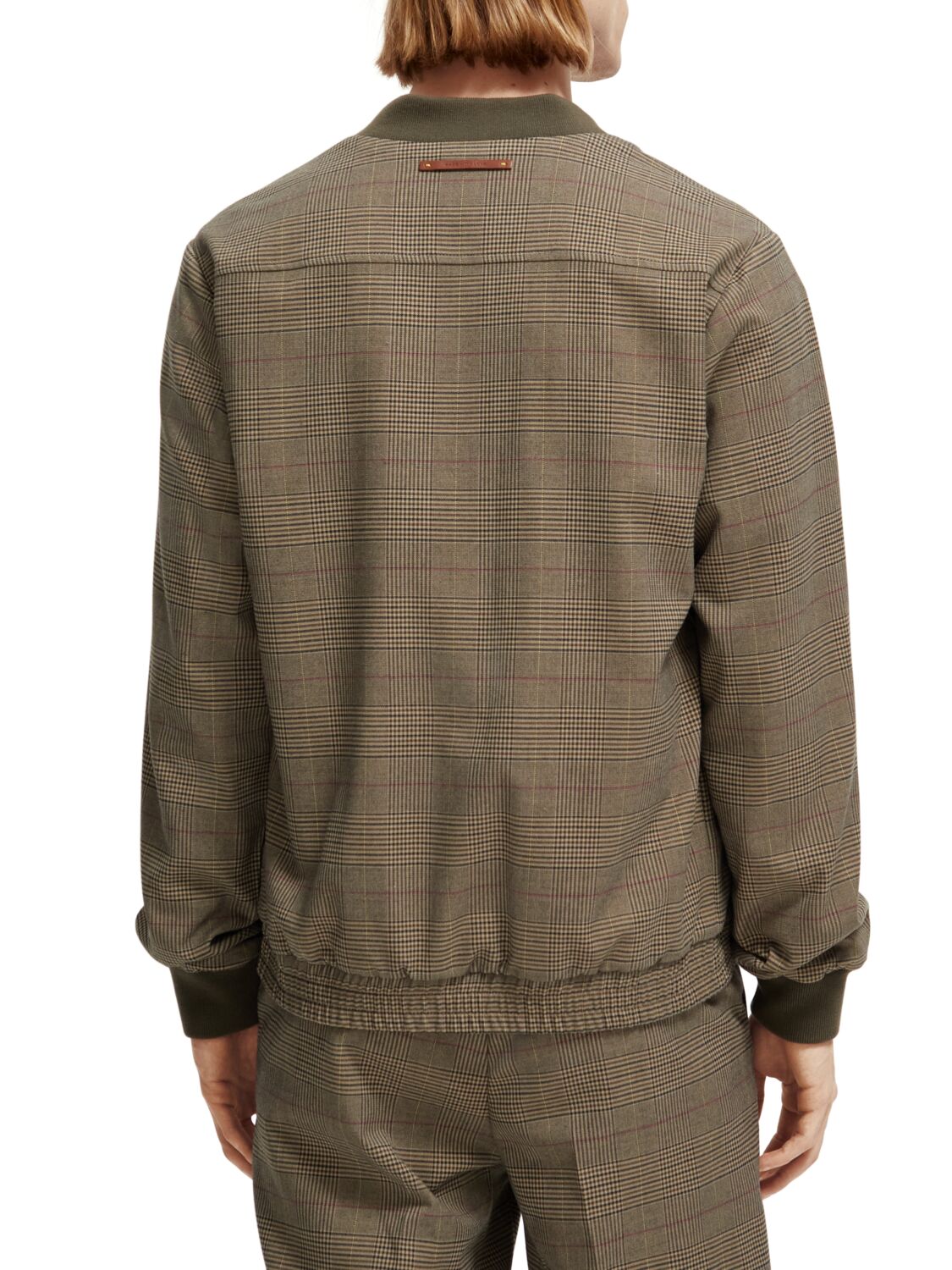 Scotch & Soda Bomber Jacket | Taupe Check