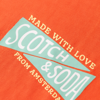 Scotch & Soda Artwork T-Shirt | Red Skies
