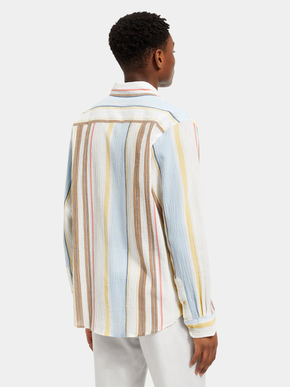 Scotch & Soda Crinkled Shirt | Multi Stripe