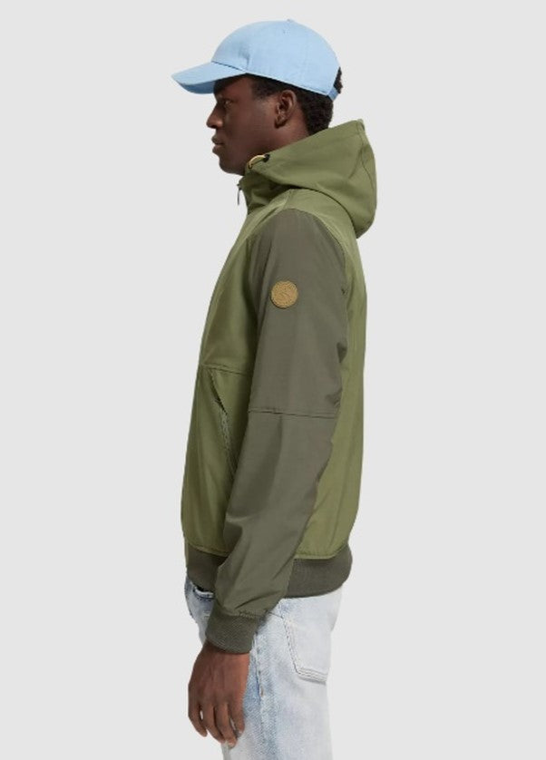 Scotch & Soda Hooded Colourblock Jacket | Army
