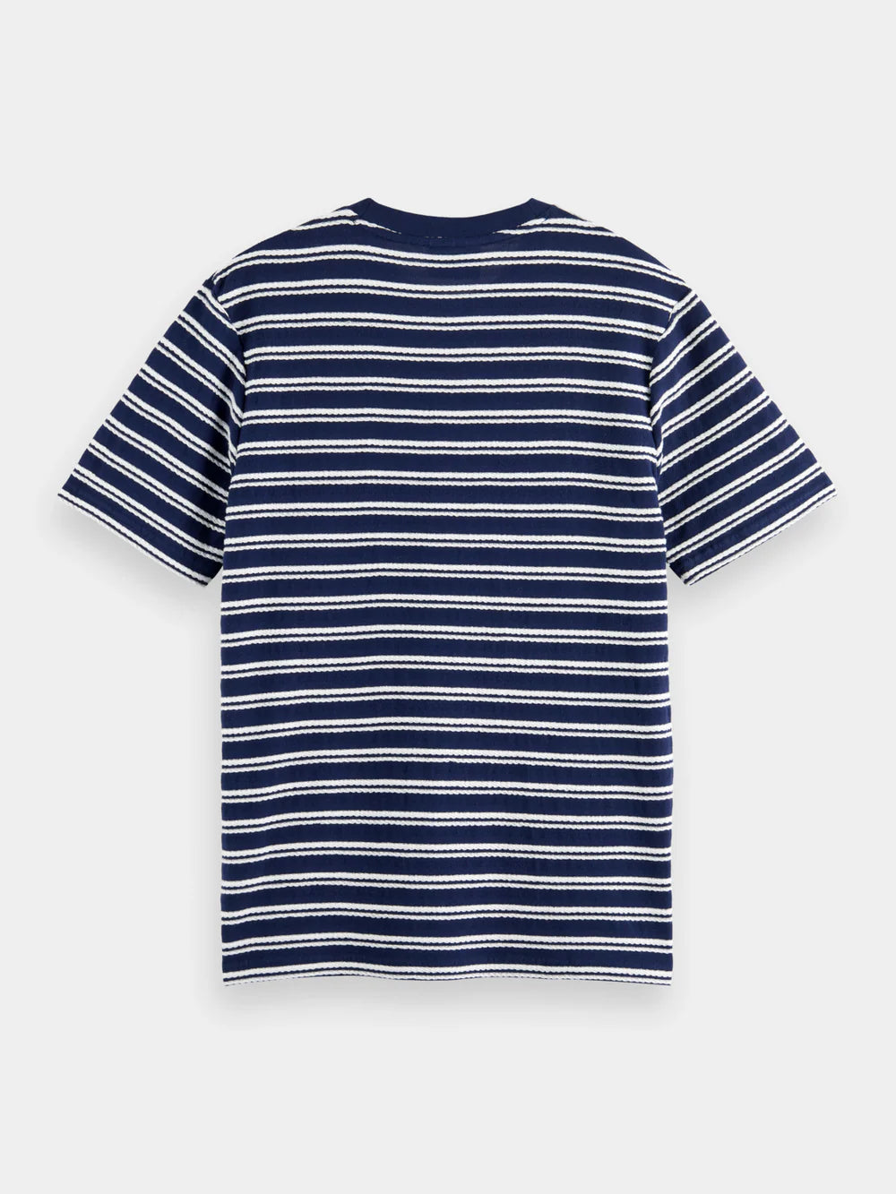 Scotch & Soda Structured Stripe T-Shirt | Navy
