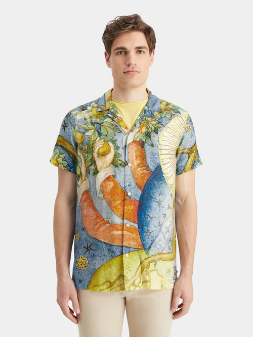 Scotch & Soda Printed S/S Shirt | Embassy Tree AOP