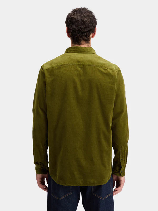 Scotch & Soda Cord Shirt | Moss Green