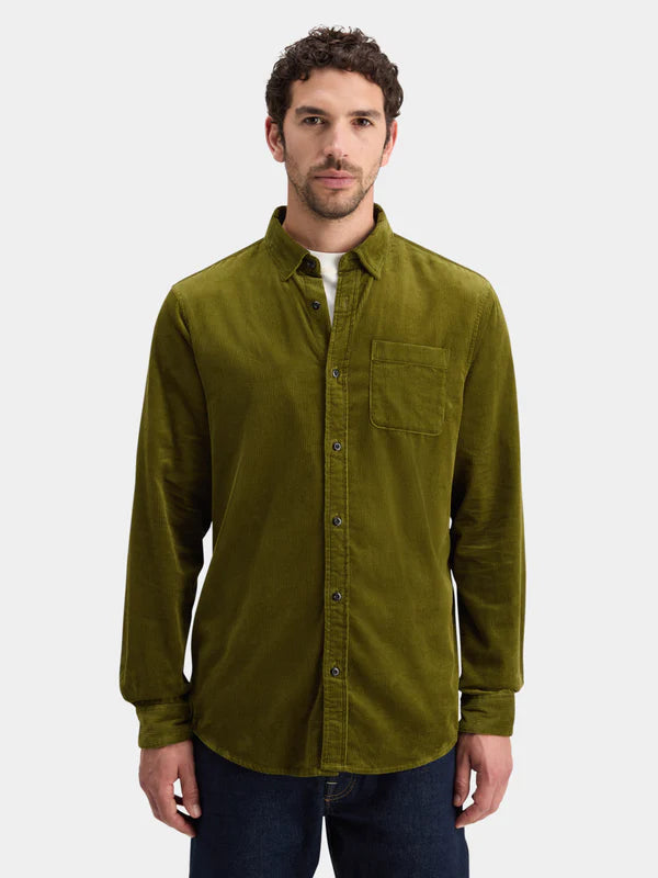 Scotch & Soda Cord Shirt | Moss Green