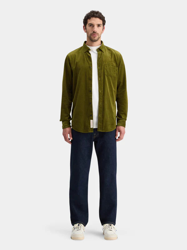 Scotch & Soda Cord Shirt | Moss Green