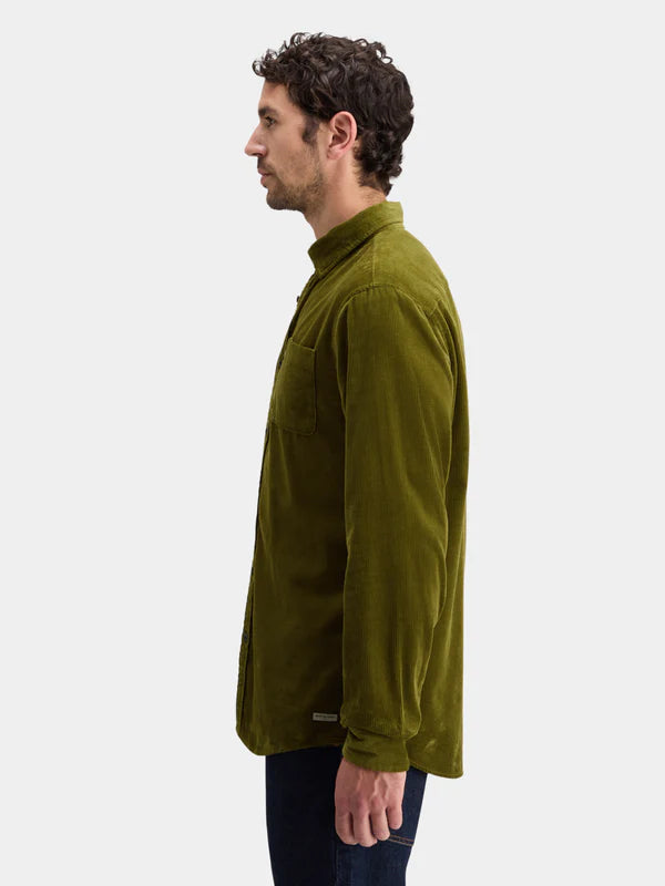 Scotch & Soda Cord Shirt | Moss Green