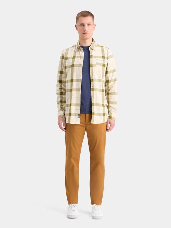 Scotch & Soda Herringbone Check Shirt | Beige Check