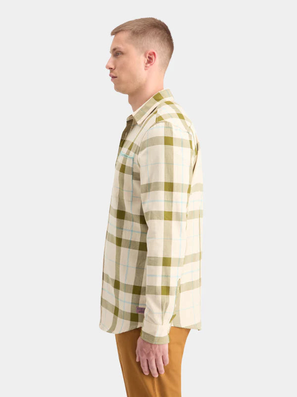 Scotch & Soda Herringbone Check Shirt | Beige Check