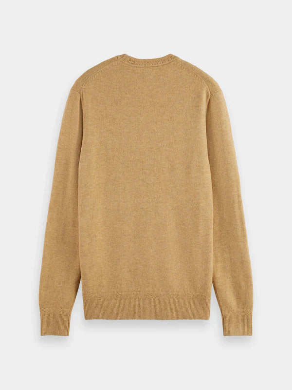 Scotch & Soda Soft Knit Regular Fit Sweater | Camel