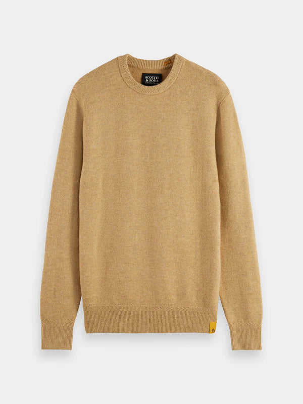 Scotch & Soda Soft Knit Regular Fit Sweater | Camel