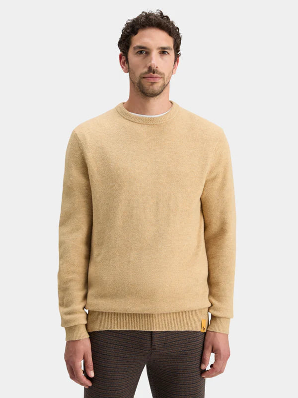 Scotch & Soda Soft Knit Regular Fit Sweater | Camel