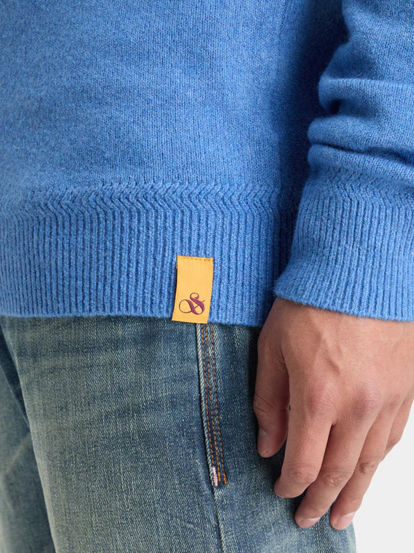Scotch & Soda Soft Knit Regular Fit Sweater | Smart Blue