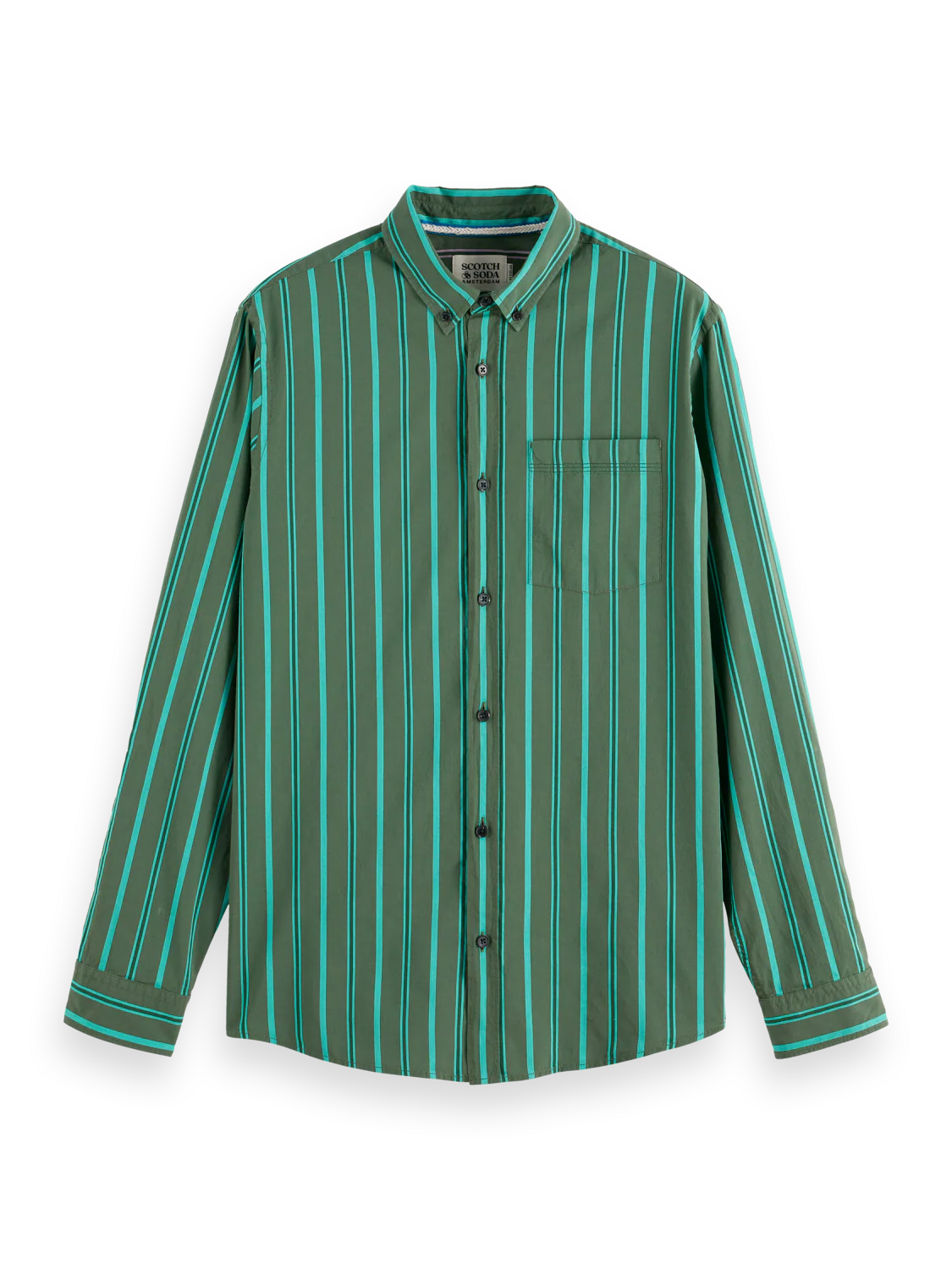 Scotch & Soda Yarn Dye Shirt | Green