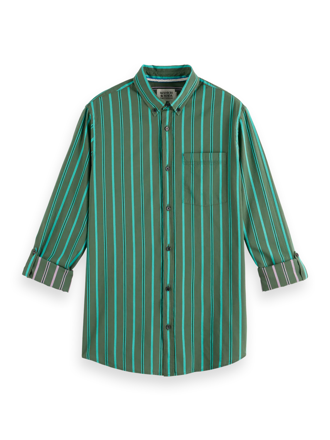 Scotch & Soda Yarn Dye Shirt | Green