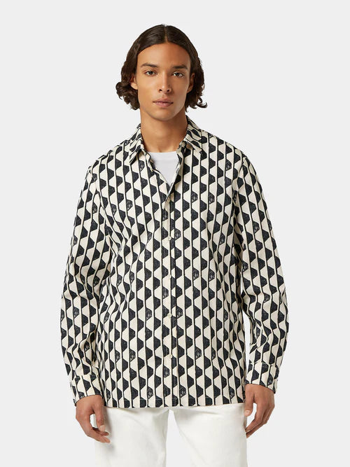 Scotch & Soda Geo-Print Shirt | Imagine Stripe