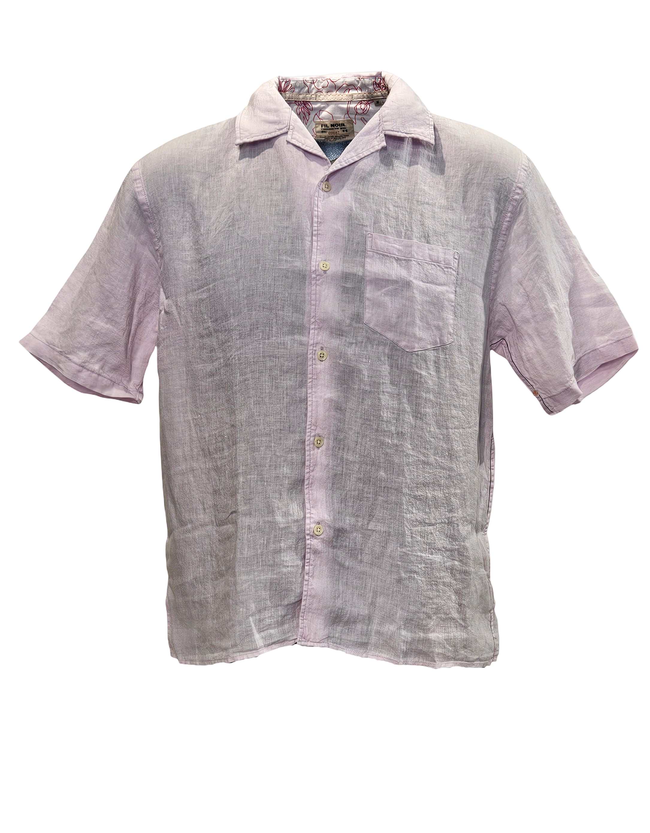 Fil Noir Olbia Linen Short Sleeve | Rose