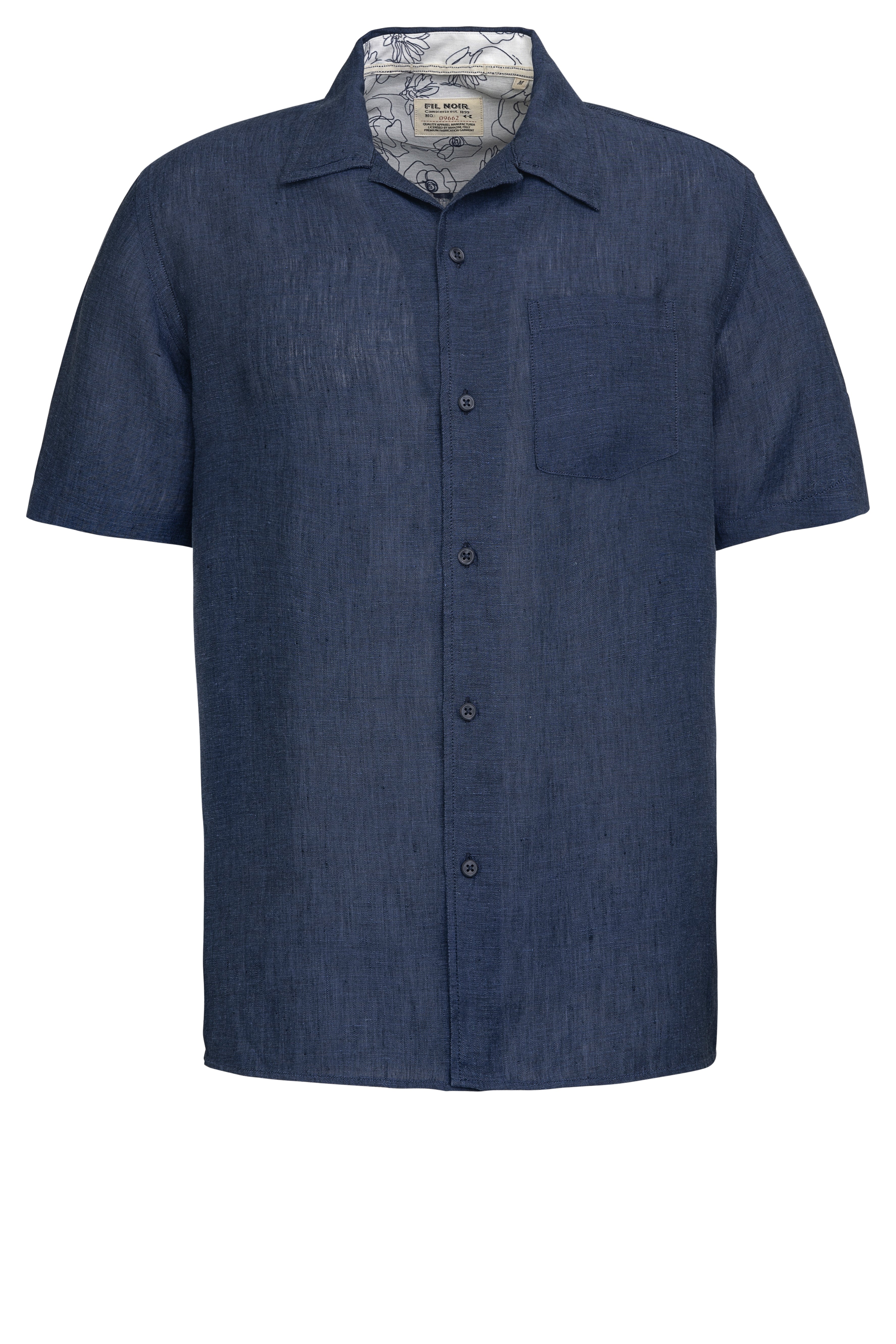 Fil Noir Olbia Linen Short Sleeve | Nightblue