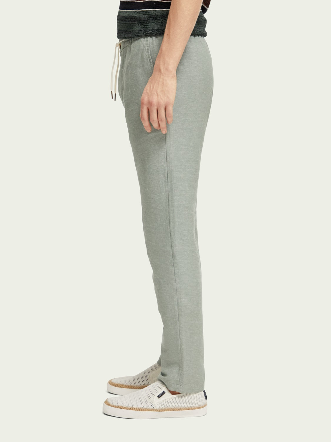 Scotch & Soda Warren Cotton/Linen Jogger | Army