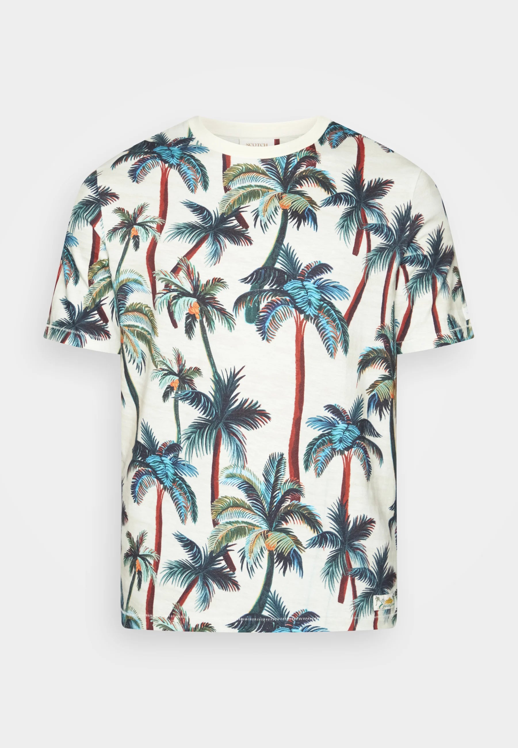 Scotch & Soda Palm Trees T-Shirt | Offwhite