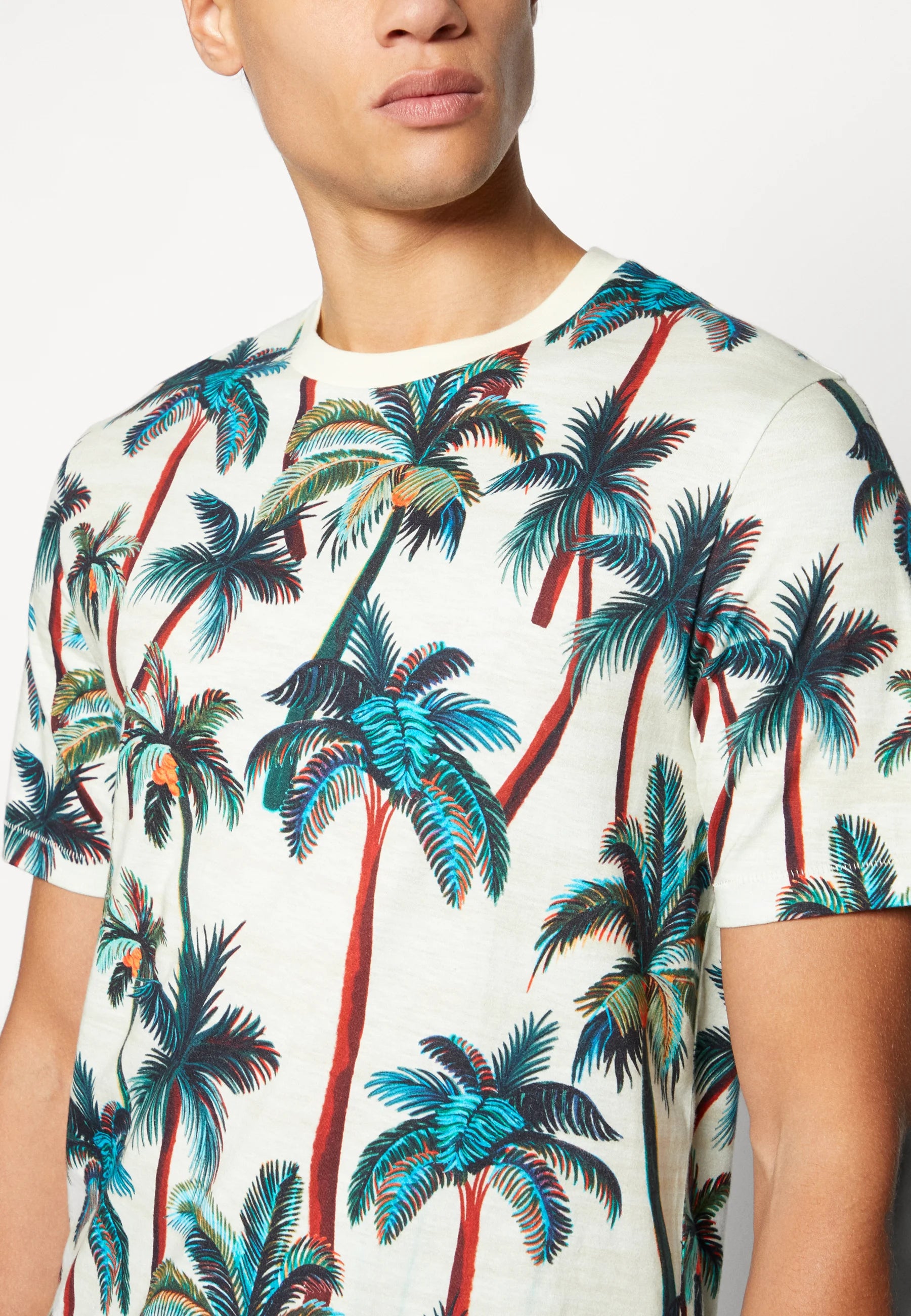Scotch & Soda Palm Trees T-Shirt | Offwhite