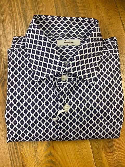 Ingram Shirt | White Mosaic Floral