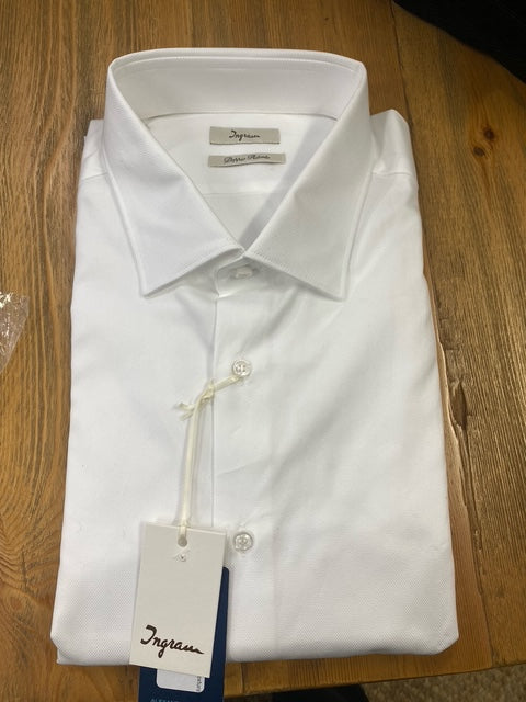 Ingram L/S Shirt | White Texture