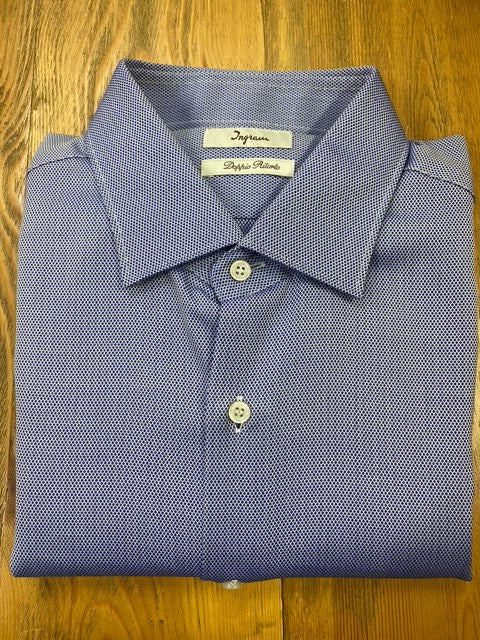 Ingram L/S Business Shirt | Geometric Navy