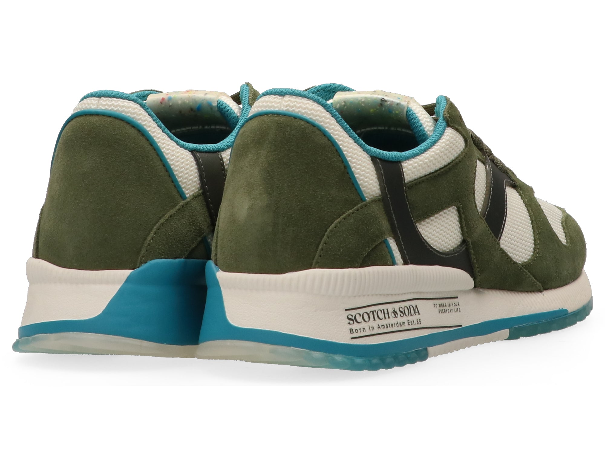 Scotch & Soda Vivek Trainers | Army Green