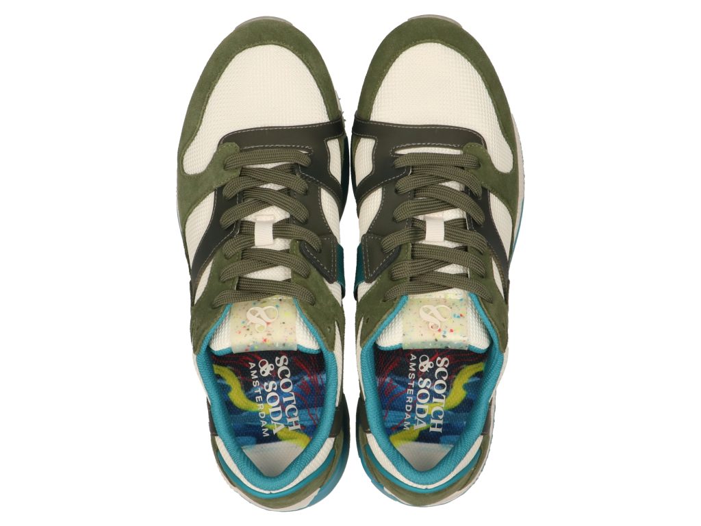 Scotch & Soda Vivek Trainers | Army Green