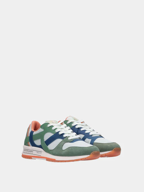 Scotch & Soda Vivek Trainers | Green Blue