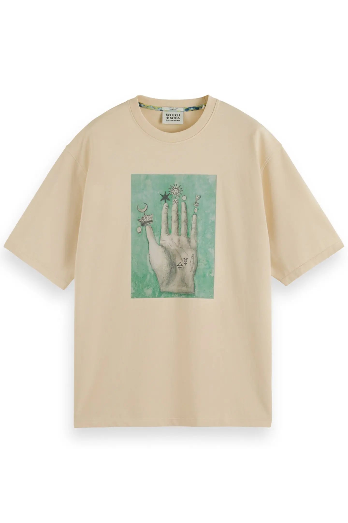 Scotch & Soda T-Shirt Embassy of the Free Mind | Parchment