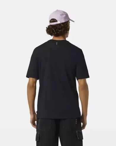 Scotch & Soda 3 Crosses Cotton/Linen T-Shirt | Washed Black