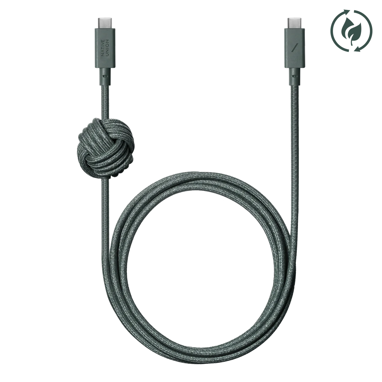Native Union Anchor Cable 240W (USB-C to USB-C) | Slate Green