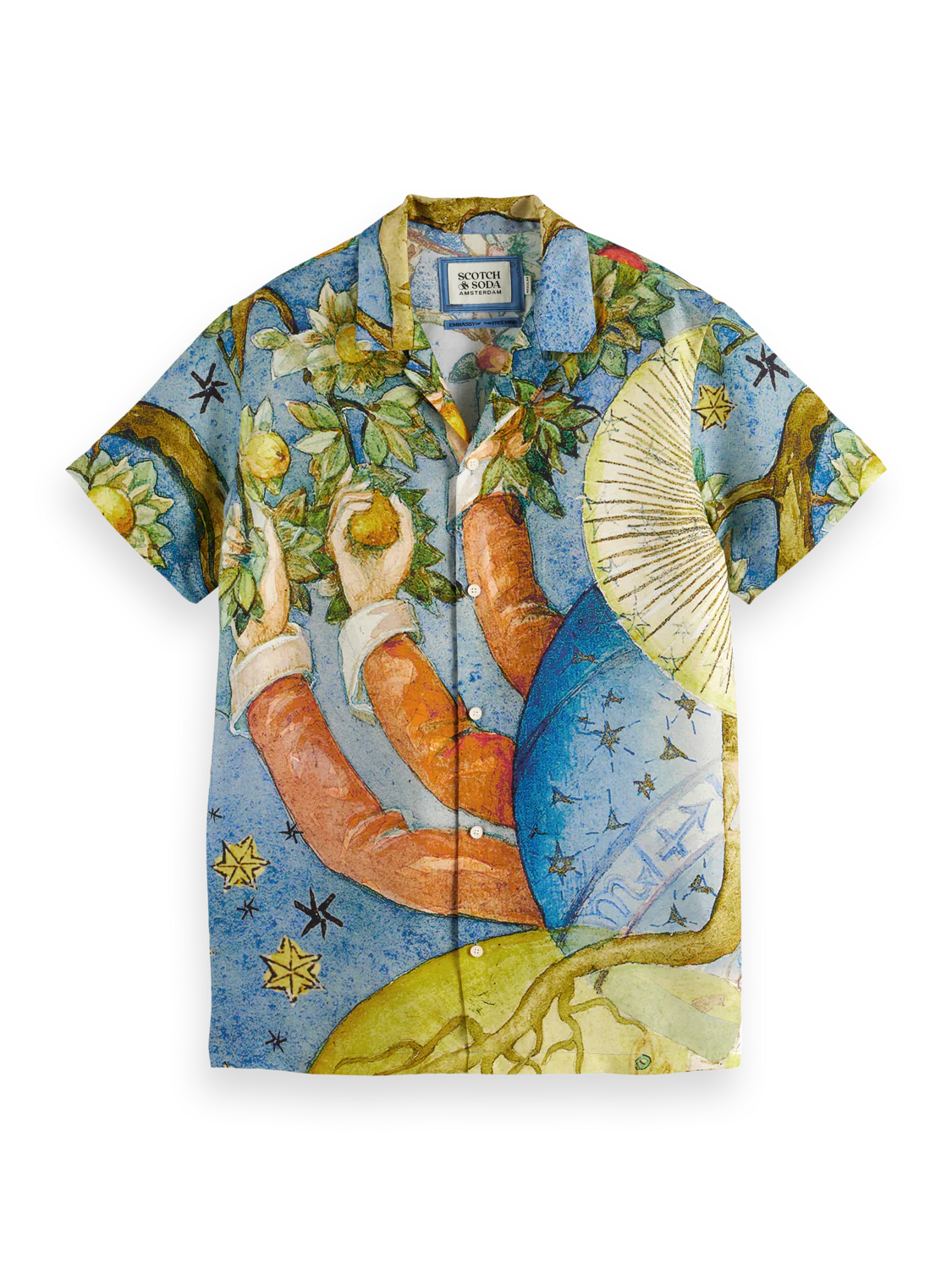 Scotch & Soda Printed S/S Shirt | Embassy Tree AOP
