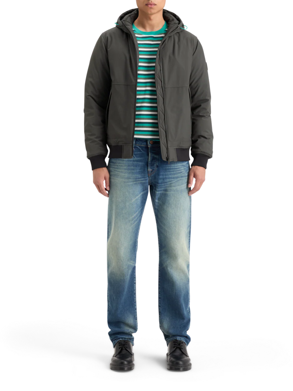 Scotch & Soda Classic Stretch Hooded Softshell | Vinyl